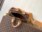 LV Keepall Bandoulière 25 Brown Boro Monogram Landscape canvas & Cowhide