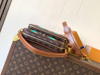 LV Nil Messenger Bag 25cm Brown Animal Printed Monogram Canvas