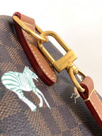 LV Keepall Bandoulière 50 Brown Animal Printed Monogram Canvas