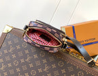 LV Amazone Cross-body Bag 13.5cm Brown Damier Phriendship Canvas