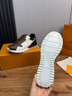 LV SNEAKER BROWN MIX WHITE AND GREY MONOGRAM CALFSKIN