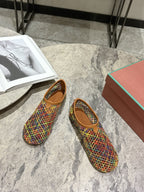 LP hollow knit ballet flats multicolor 0rigin@l leather 379022