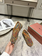 LP hollow knit ballet flats multicolor 0rigin@l leather 379022