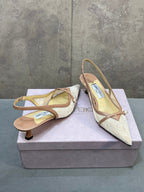 Jimmy 26 Amita Pump 45mm Beige Mesh 682975