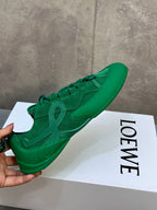 LOEW 26s Grip Sneaker Teal Green Suede Sheepskin 682762
