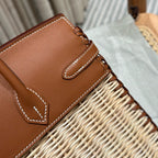 HM BIRKIN 25 CM PICNIC GOLD BAMBOO AND RATTAN