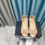 CC Mary Jane Beige Suede And Lambskin