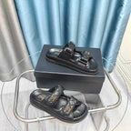 CC 25C Dad Mule Black Grained Calfskin