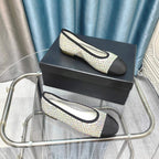 CC 25P Ballet Flat White Mesh Fabric