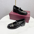 GG 26s Horsebit Loafers Black Glossy Leather 639924