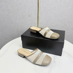 CC 26s Sandal Beige Mesh Sheepskin 639827
