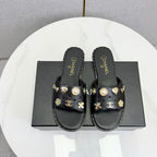 CC 26s Crystal Sandal Black Sheepskin 639831