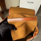 MEDIUM FOLCO BACKPACK 32 IN WHITE TRIOMPHE CANVAS