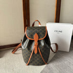 MEDIUM FOLCO BACKPACK 32 IN BLACK TRIOMPHE CANVAS
