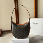 SMALL HELOÏSE BAG CUIR 22 IN BLACK TRIOMPHE CANVAS