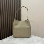 le 5a7 large 30cm grey calfskin