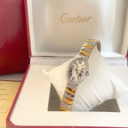 Baignoire 23mm Tow-Tone Yellow Gold Double Row Diamond Bezel
