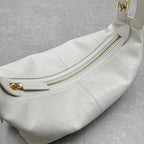 Dior 2025 Hobo Bag 33cm White Calfskin