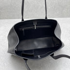 The Row 2025 Alger Bag 39cm Black Cowhide