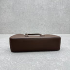 The Row 2025 Alger Bag 39cm Dark Brown Cowhide