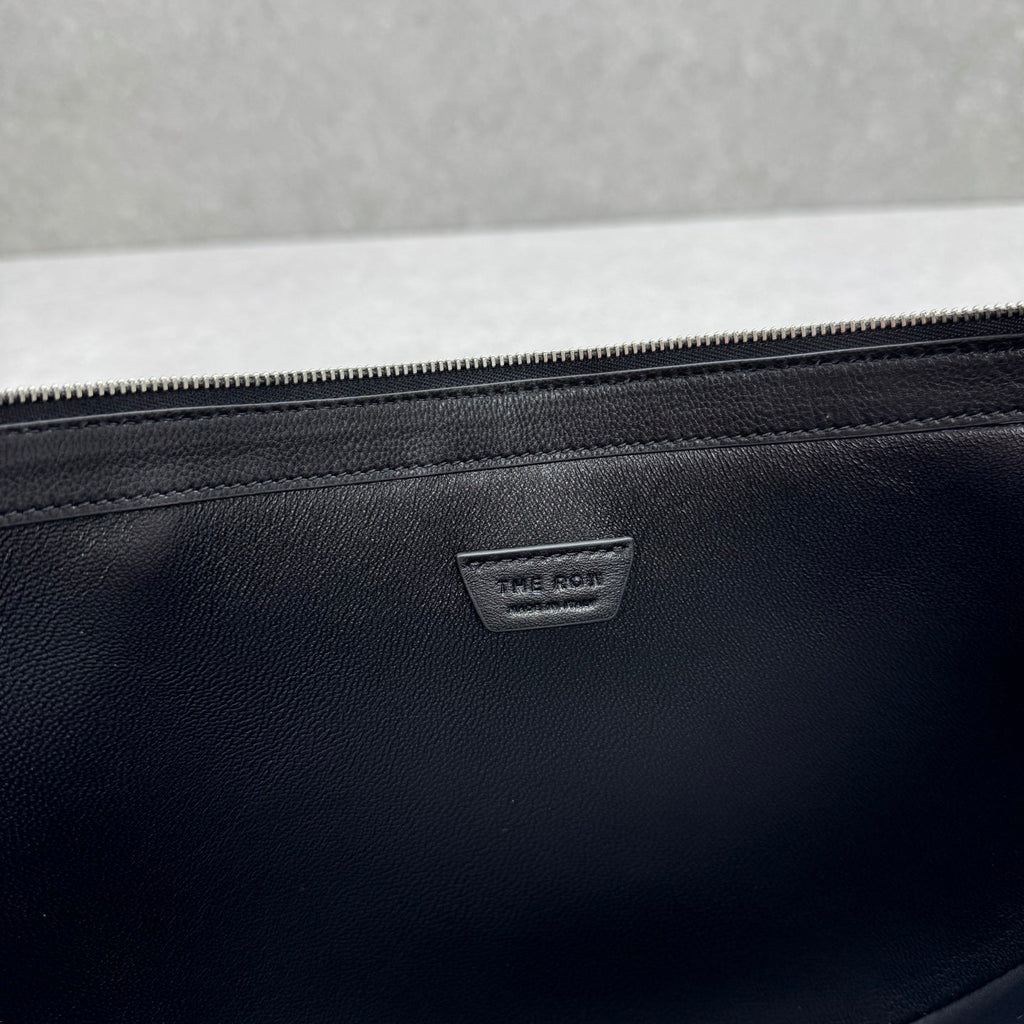 The Row 2025 Jouve Bag 34cm Black Calfskin