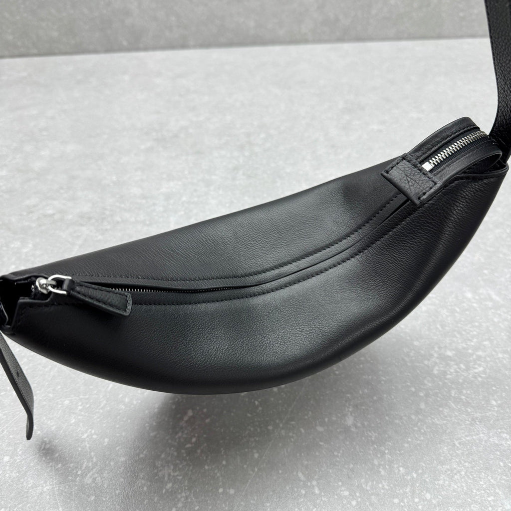 The Row 2025 Jouve Bag 34cm Black Calfskin