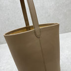 The Row 2025 N/S Park Tote Bag Milk Tea Calfskin