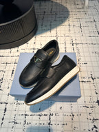 PRA SPORTY STYLE LOAFERS BLACK CALFSKIN