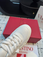 One Stud Xl Trainer In White Nappa Leather And Mesh Fabric 824990