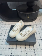 CC Low Sneaker 30mm White Calfskin