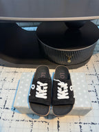 Loewe x Birkenstock Slide Black Cowhide Suede 316914