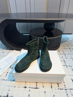 The Row Canal Ankle Boots 20mm Angry Ocean Suede 429311
