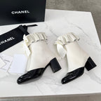 CC 25 latest low-top boots white black sheepskin 459454