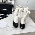 CC 25 latest low-top boots white black sheepskin 459454