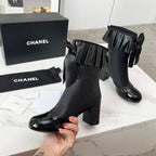 CC 25 latest low-top boots  black sheepskin 459455