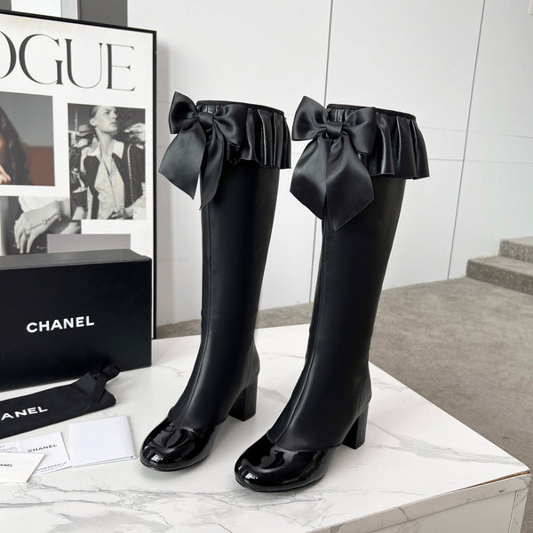 CC 25 high boots black sheepskin 459458