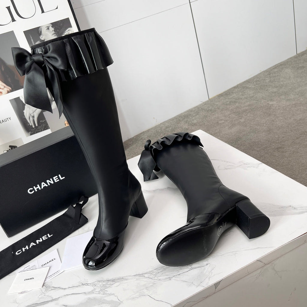 CC 25 high boots black sheepskin 459458