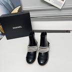 CC 25 latest low-top boots pearl black patent leather 459470