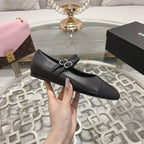 mary janes double buckle black calfskin grosgrain