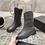 CC Ankle Boots 40mm Black Cowhide