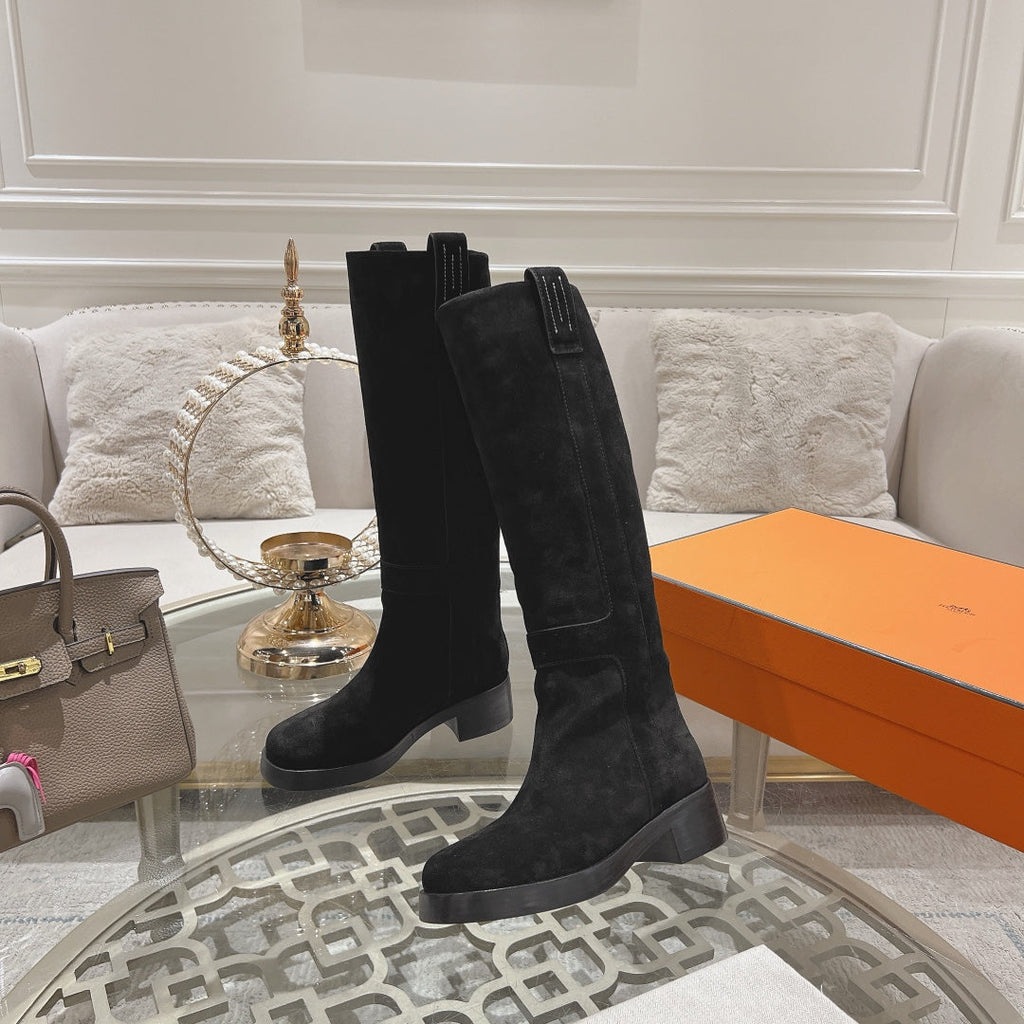 HM Horse 45mm Boot Black Suede 478200