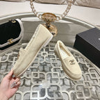 CC 25A Loafer Light Beige Sherpa Suede