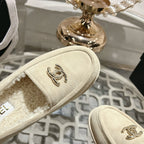 CC 25A Loafer Light Beige Sherpa Suede