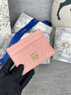 CD Miss Dior Freesia card holder 10.5cm Sheepskin