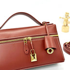 LP Extra Pouch L23 Burgundy Smooth Calfskin 282131