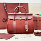 LP Loom L25 Burgundy Calfskin Canvas 282194