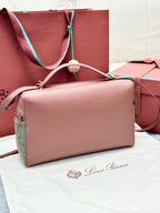 LP Extra Pouch L27 Muted Pink Cashmere Calfskin 282224
