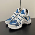 LV Archlight Sneaker 50mm White Mix Dark Blue Monogram Jacquard Fabric