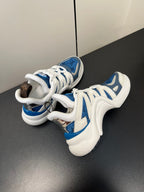 LV Archlight Sneaker 50mm White Mix Dark Blue Monogram Jacquard Fabric