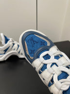 LV Archlight Sneaker 50mm White Mix Dark Blue Monogram Jacquard Fabric